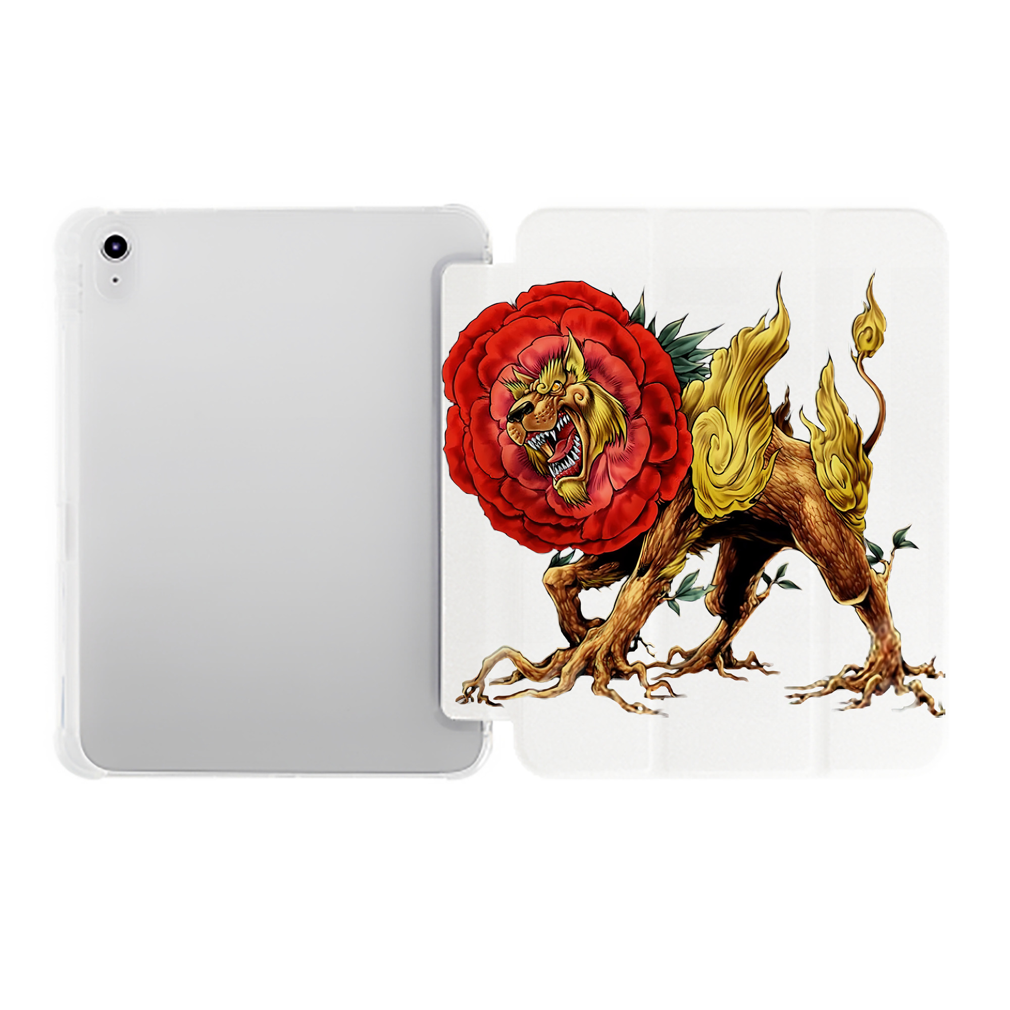 （画像用） 遊☆戯☆王 Yu-Gi-Oh! IPad ケース ペン収納付き 三つ折りスタンド PUレザー×シリコン 対応機種9.5/10.5/10.9インチ